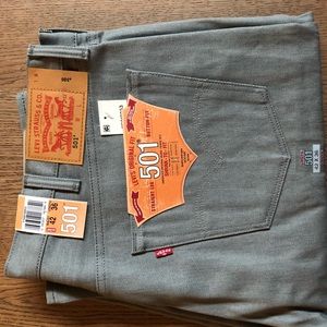 levi 501 silver rigid